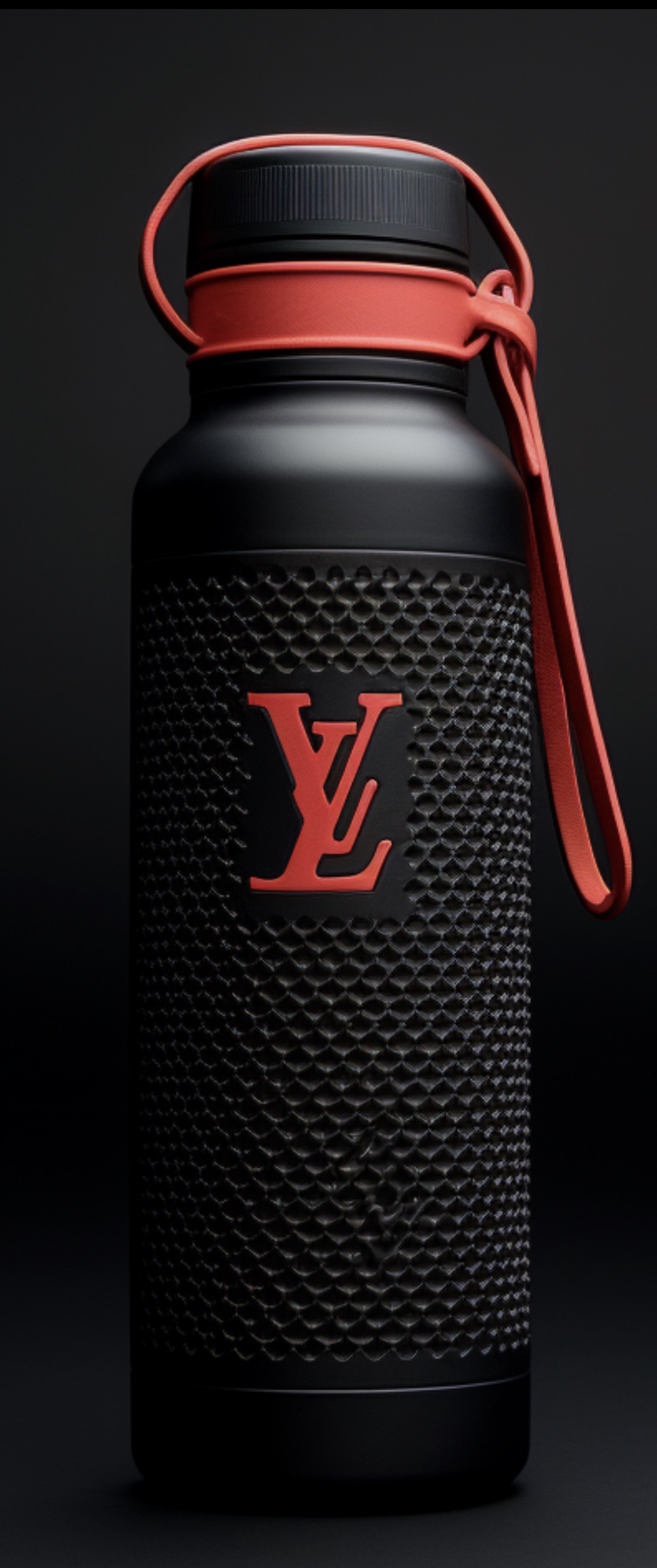 Tall tan and orange bottle sleeve